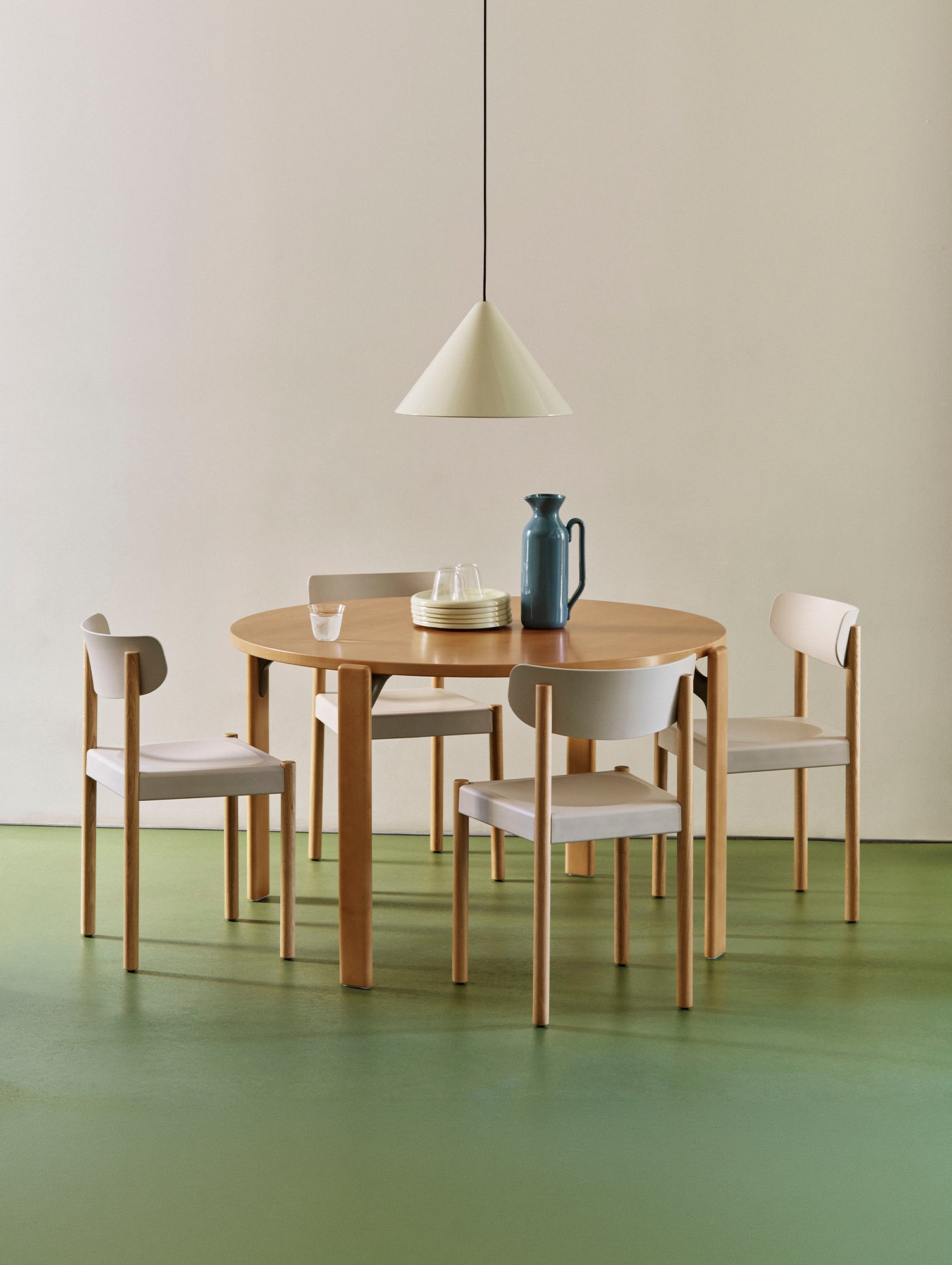 Pack Chair 10 by HAY - Chalk Grey / Oiled Oak