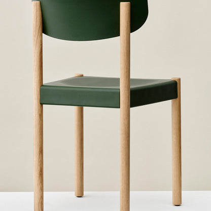 Pack Chair 10 by HAY - Palm Green / Oiled Oak