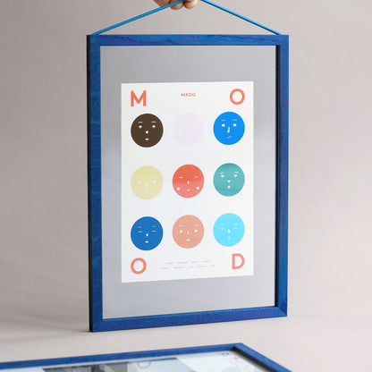 Frame - Colour Wood by Moebe - A3 / Blue Stained Birch