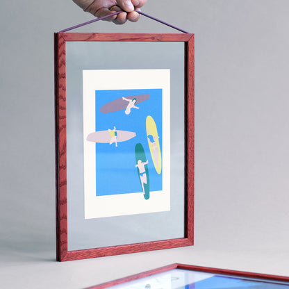 Frame - Colour Wood by Moebe - A3 / Red Stained Birch