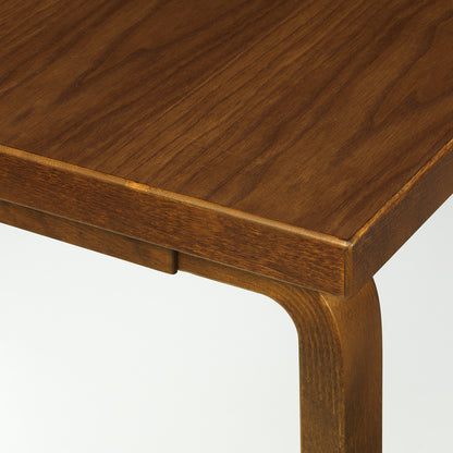 Aalto Table Rectangular by Artek - 83 / Walnut Stained Oak Veneer Top / Walnut Stained Birch Legs