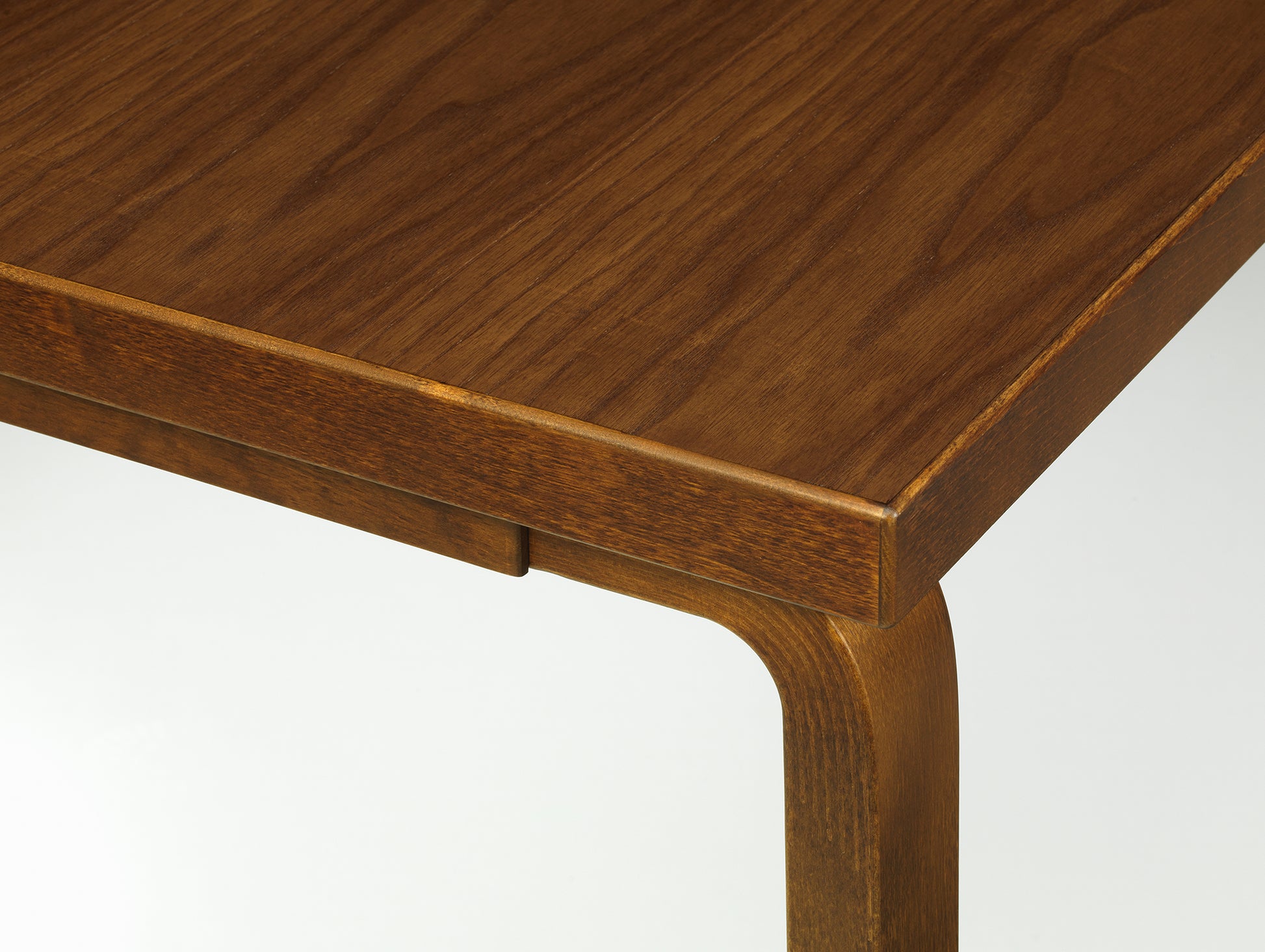 Aalto Table Rectangular by Artek - 83 / Walnut Stained Oak Veneer Top / Walnut Stained Birch Legs