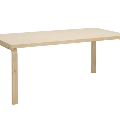 Aalto Table Rectangular by Artek - 83 / Wild Birch Veneer Top / Wild Birch Natural Legs