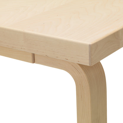 Aalto Table Rectangular by Artek - 83 / Wild Birch Veneer Top / Wild Birch Natural Legs