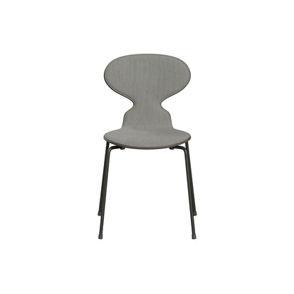 Ant Chair Front Upholstered - 4 Legs by Fritz Hansen - Brown Bronze Powder-Coated Steel / Deep Clay Lacquered Shell / Sunniva 3 153