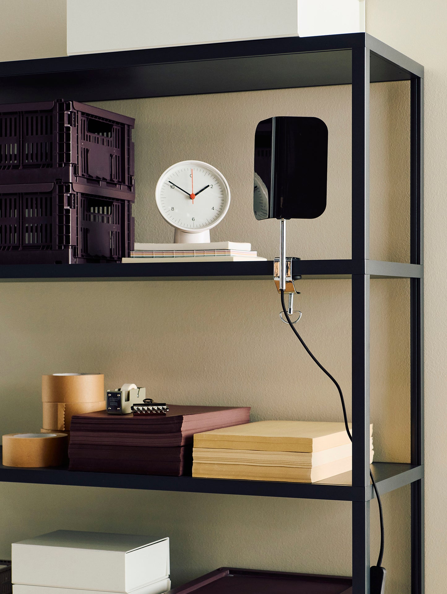 Apex Clip Lamp by HAY - Iron Black