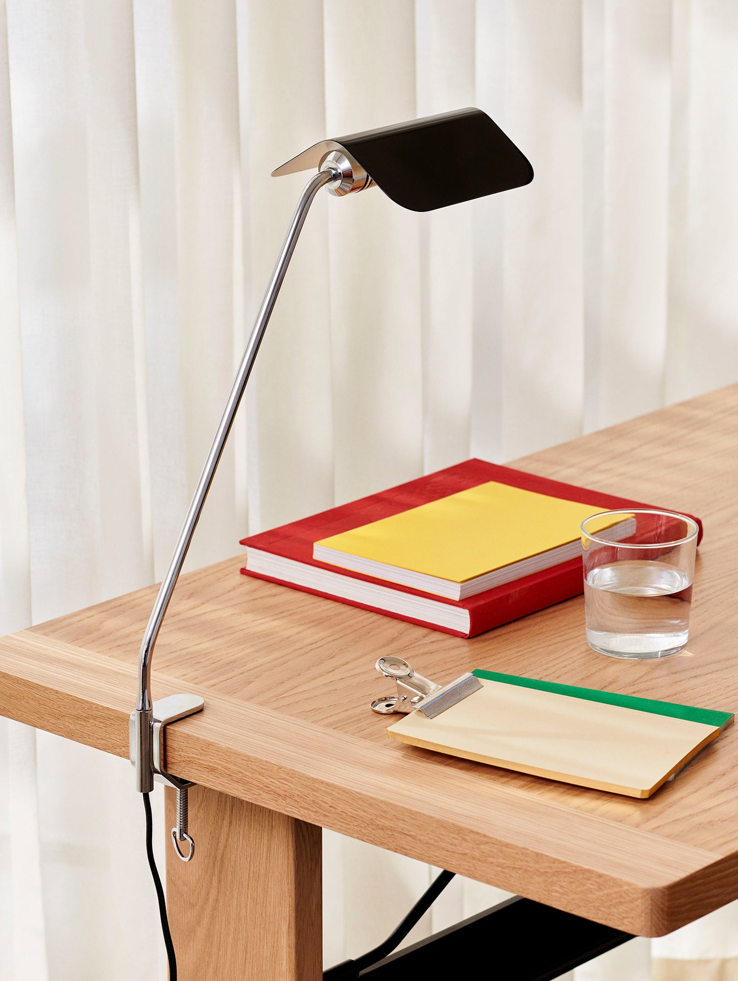 Apex Desk Clip Lamp by HAY - Iron Black