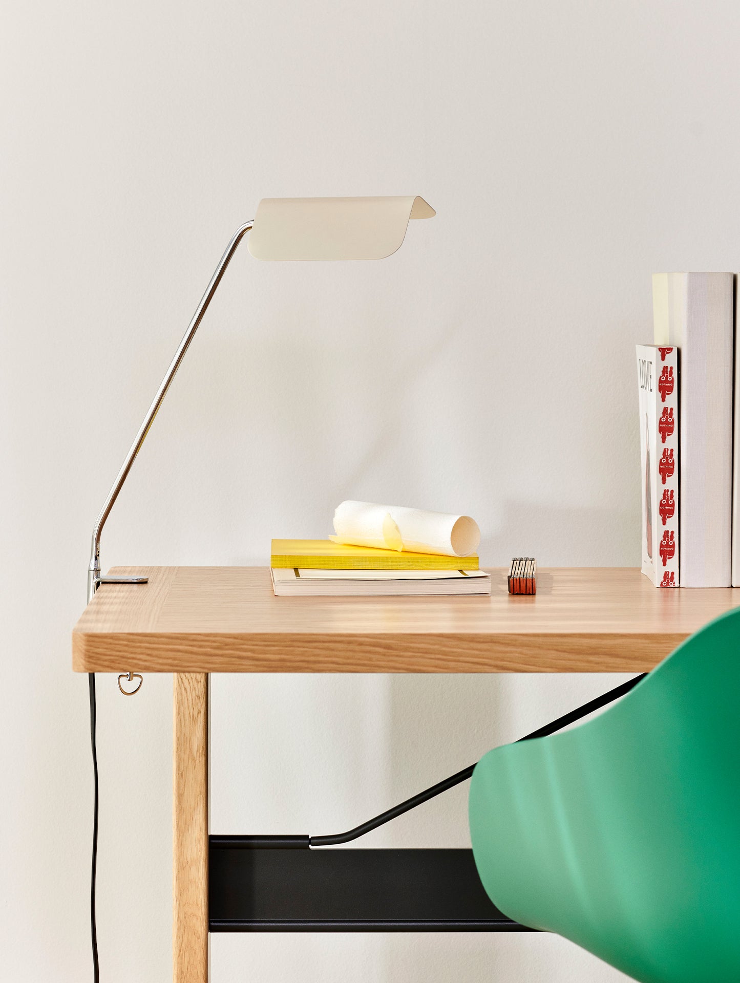 Apex Desk Clip Lamp by HAY - Oyster White