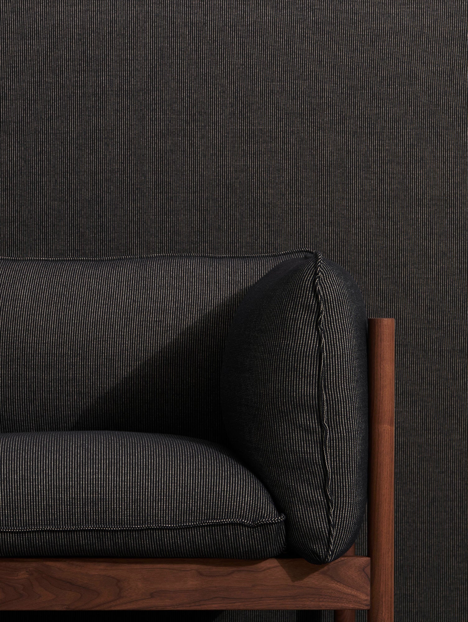 Arbour 2-Seater Sofa by HAY -  Oiled Waxed Walnut / Yuma 1010
