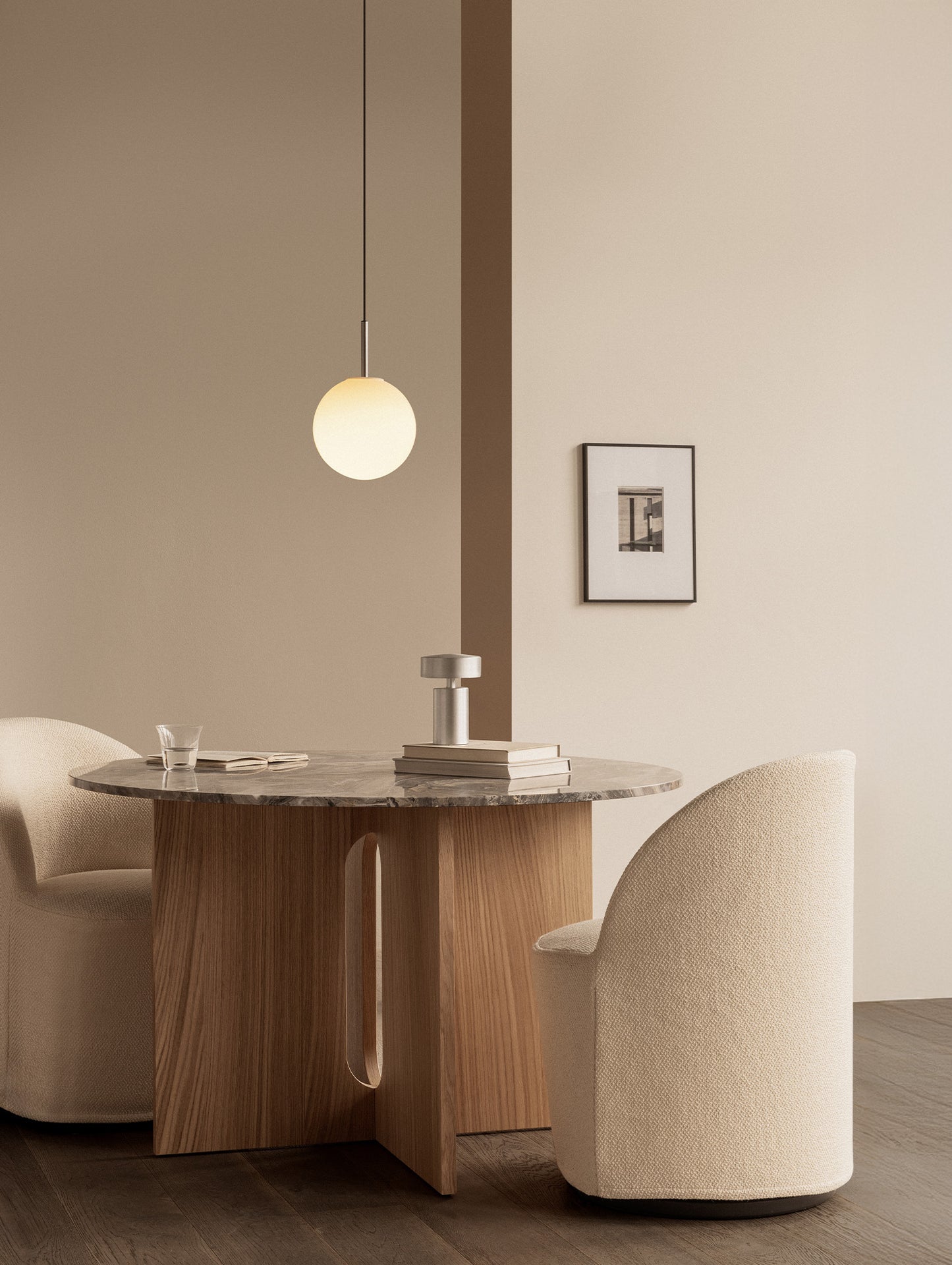 Tearoom Club Chair with Loose Cover - Swivel Base with Return by Audo Copenhagen 