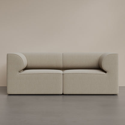 Eave 2-Seater Modular Sofa 96 by Audo Copenhagen - Configuration 1 / Boucle 02