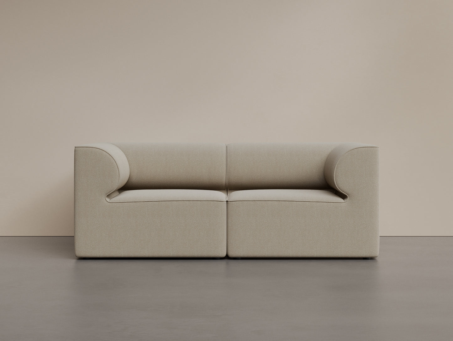 Eave 2-Seater Modular Sofa 96 by Audo Copenhagen - Configuration 1 / Boucle 02