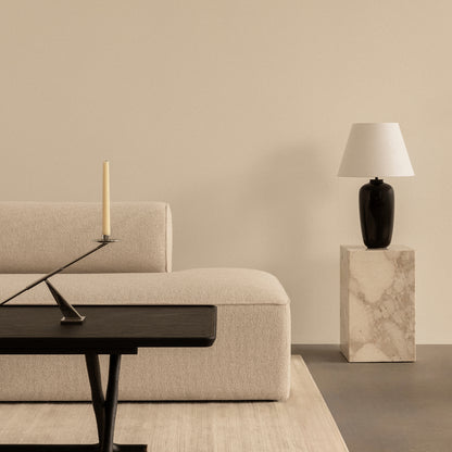 Plinth Tall - Sand Kunis Breccia Marble - Audo Copenhagen