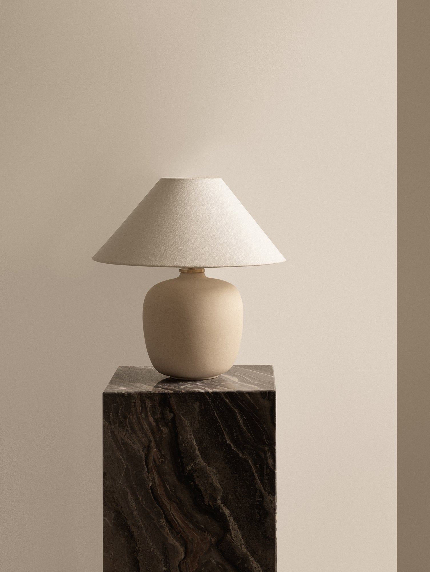 Marble Plinth Tall by Audo Copenhagen - Grey Galaxy Marble