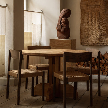 Puffin Round Dining Table (Solid Oak)