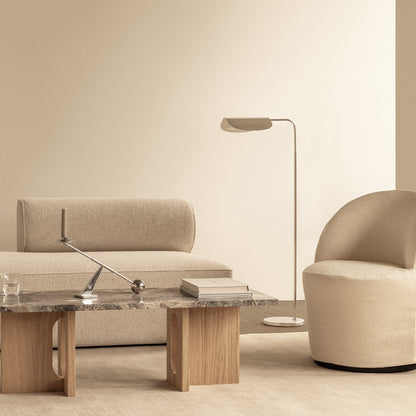 Tearoom Club Chair with Loose Cover - Swivel Base with Return by Audo Copenhagen