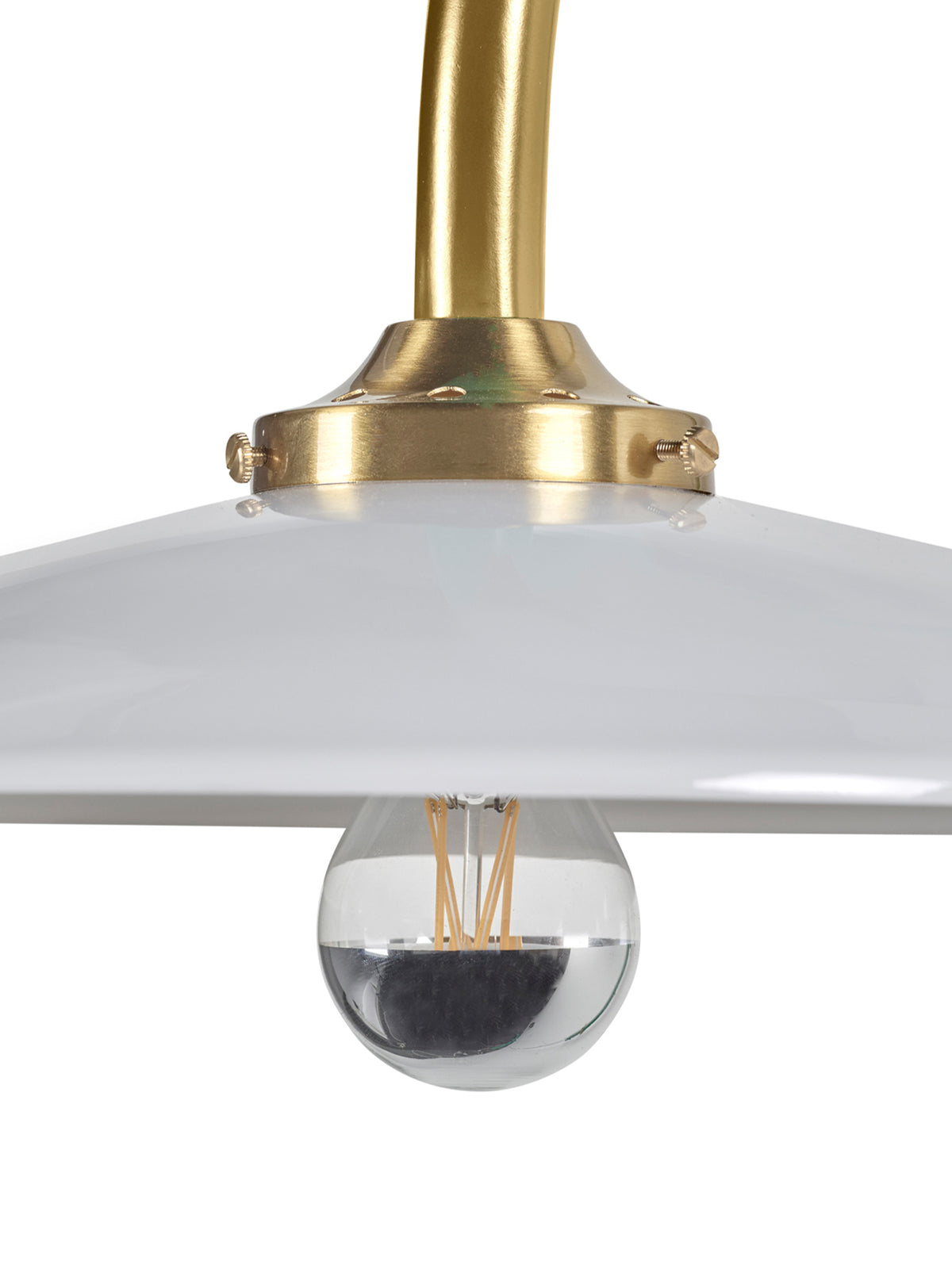 Hanging Lamp No.2 Mini by Valerie Objects - Unlacquered Brass