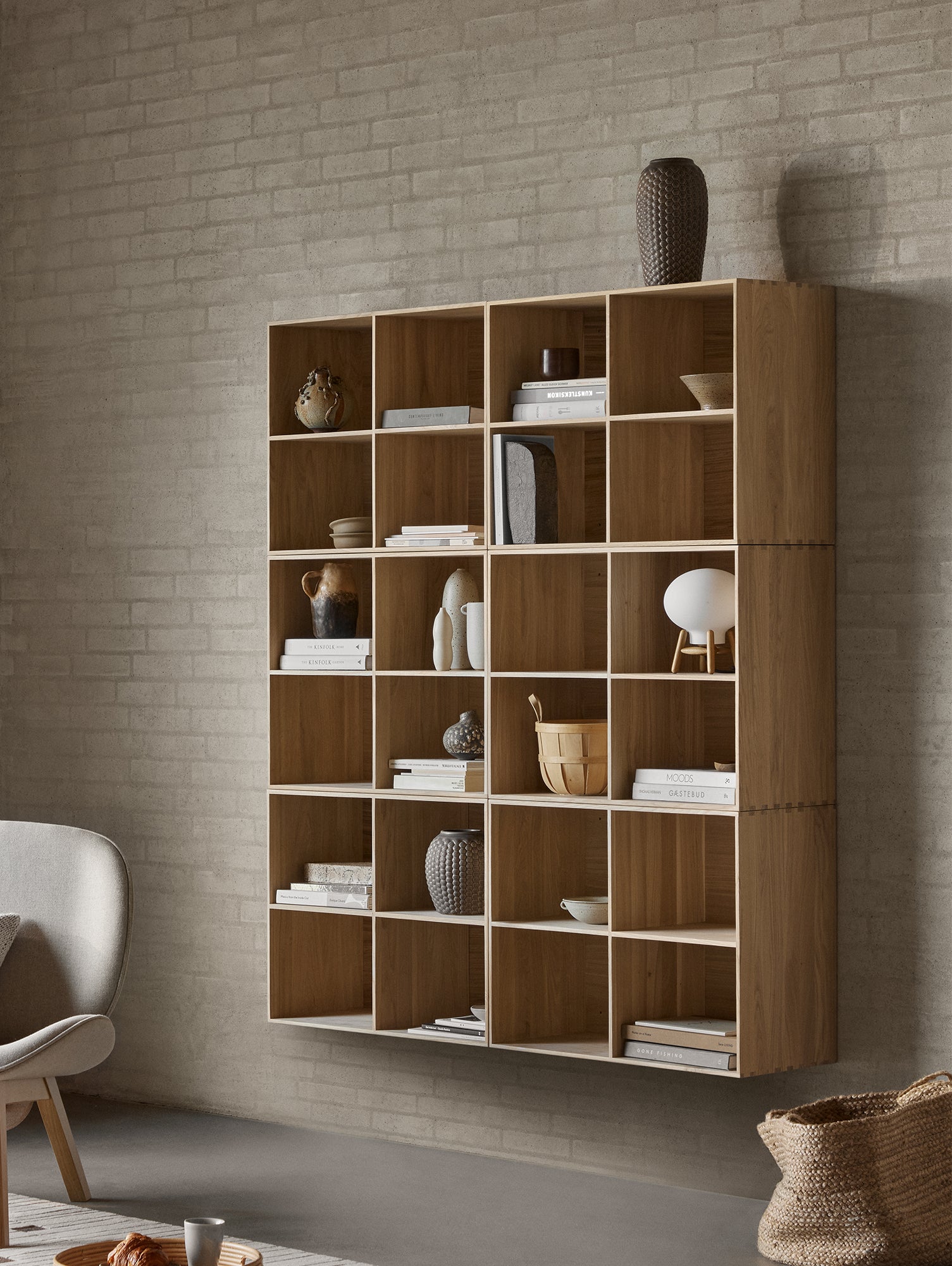 B98 Bookcase by FDB Mobler