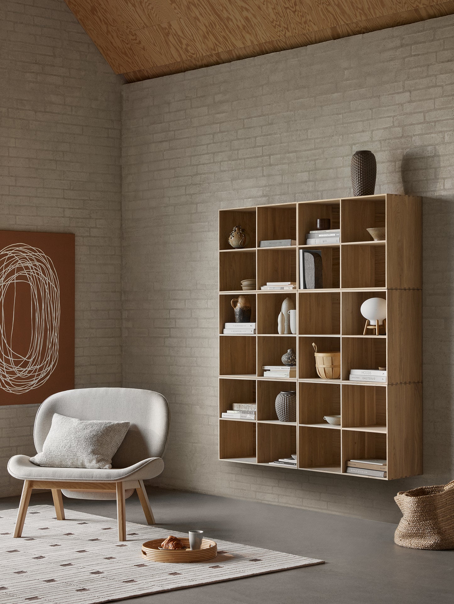 B98 Bookcase by FDB Mobler