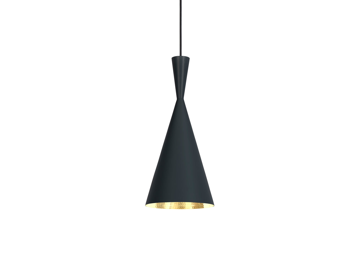 Beat Tall LED Pendant Light by Tom Dixon - Black