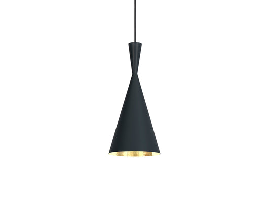 Beat Tall LED Pendant Light by Tom Dixon - Black