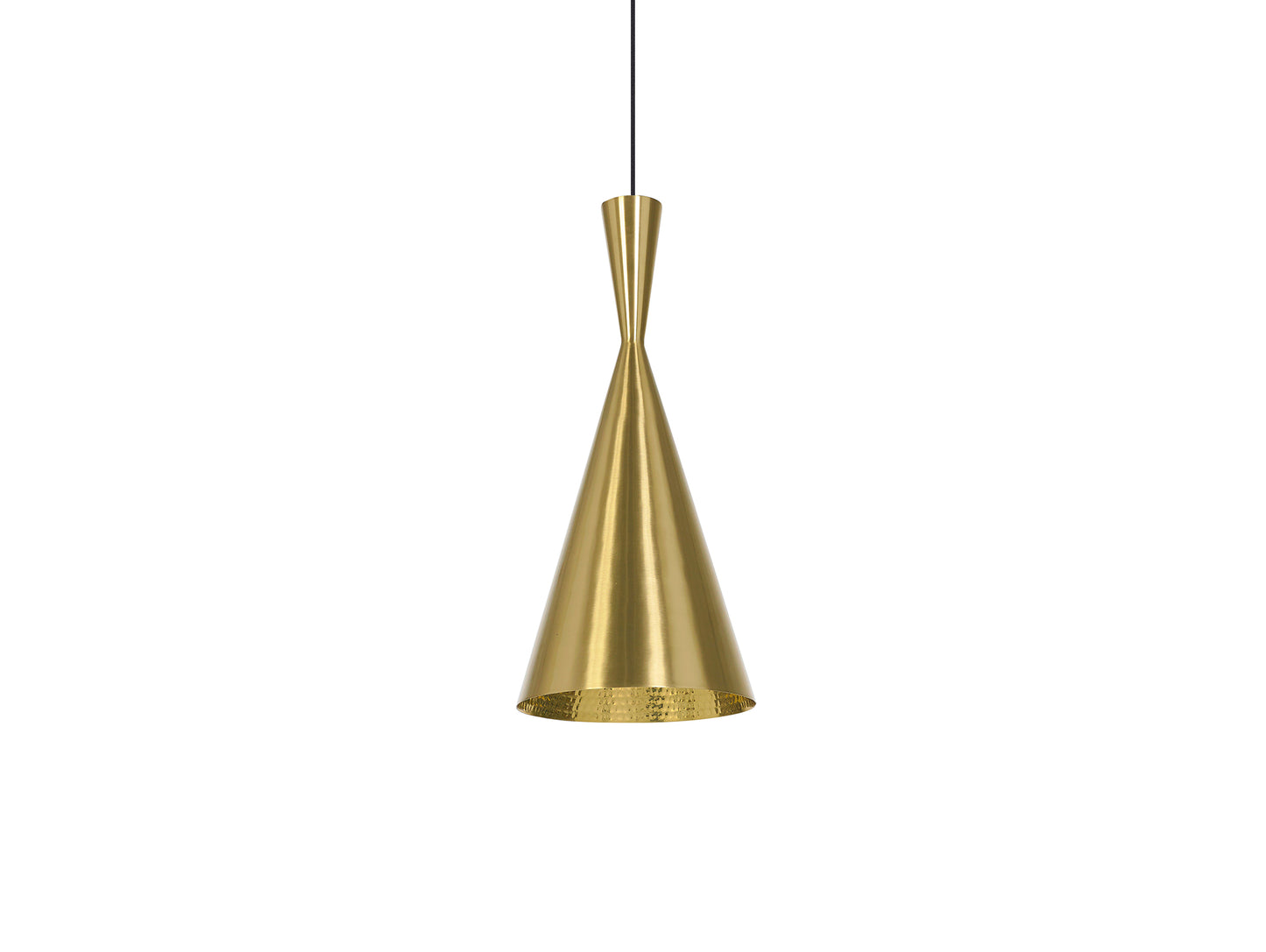 Beat Tall LED Pendant Light by Tom Dixon - Brass