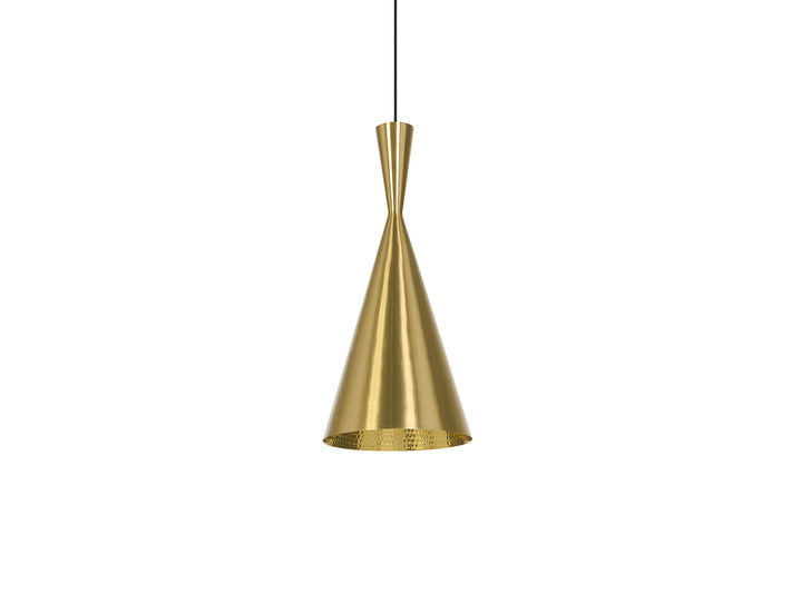 Beat Tall LED Pendant Light by Tom Dixon - Brass