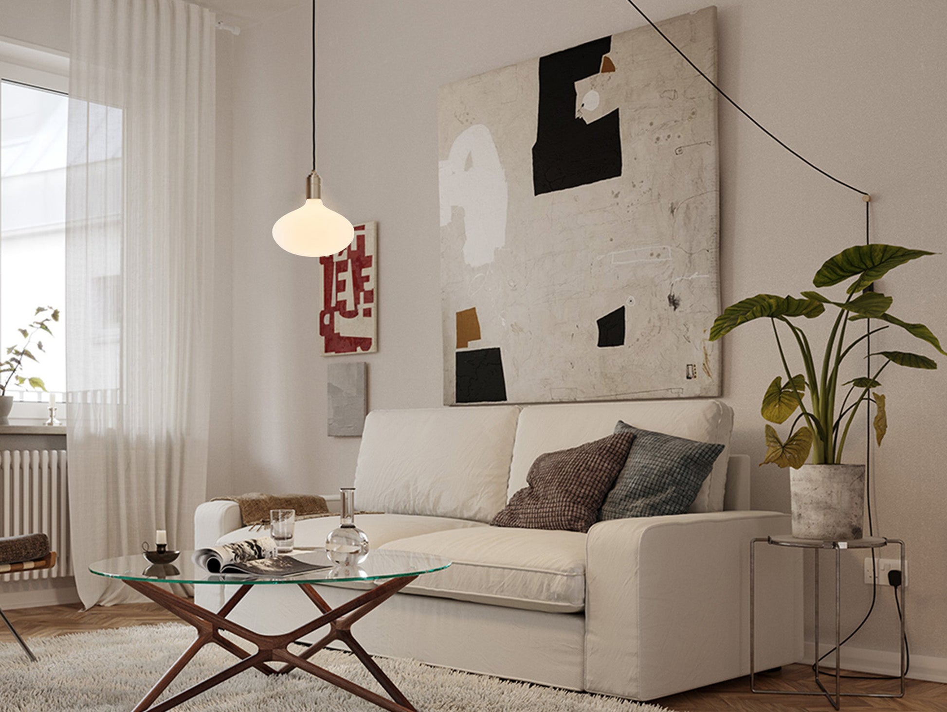 Brass Plug-in Pendant