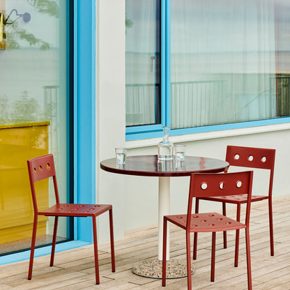 Iron Red Balcony Chair - Set of 2 by HAY