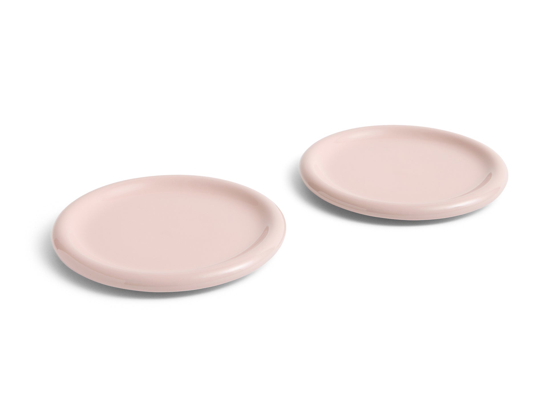 Barro Plate - Set of 2 by HAY - D 24 cm / Pink