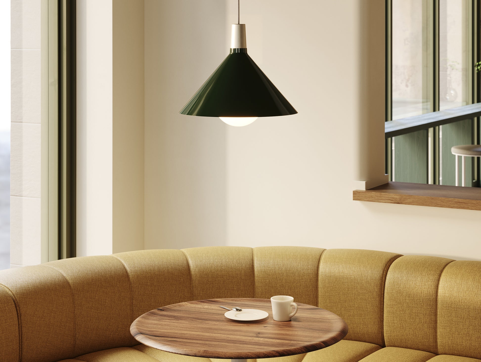 Bower Pendant Light by Tala - Medium / Dark Green