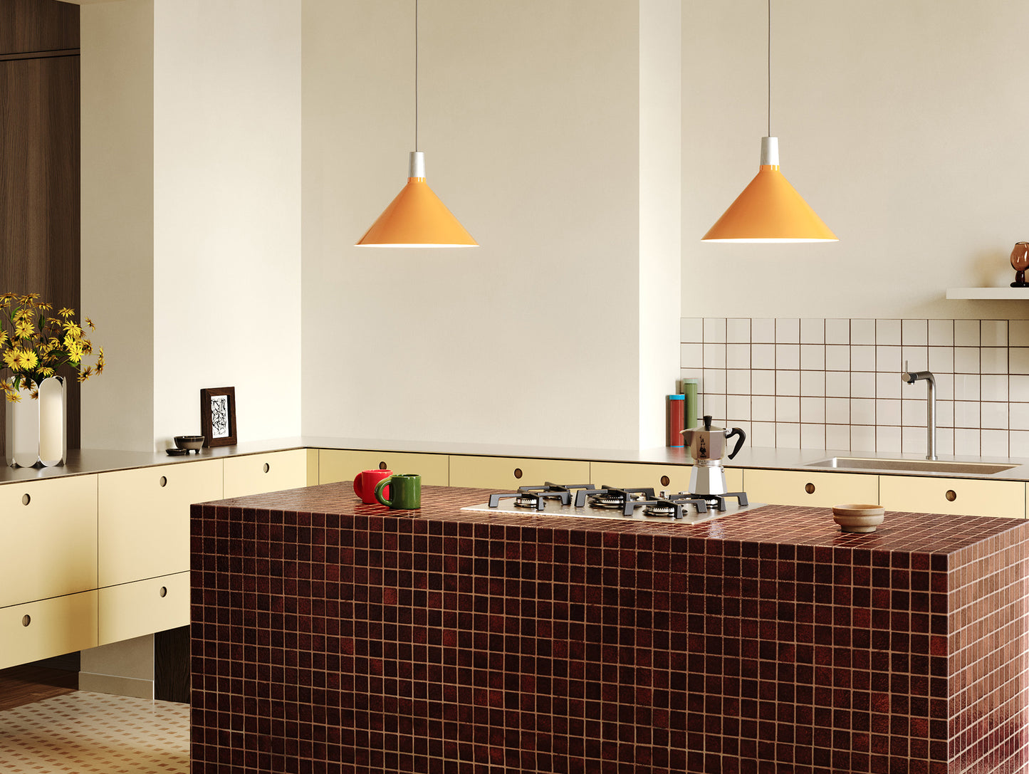 Bower Pendant Light by Tala - Medium / Yellow