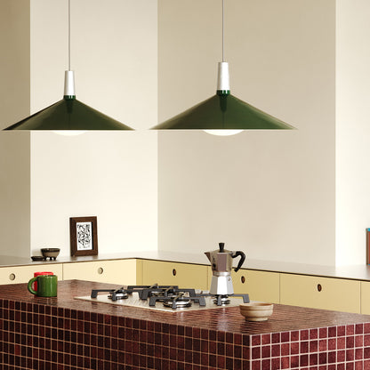 Bower Pendant Light by Tala - Large / Dark Green