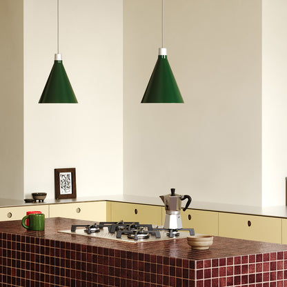 Bower Pendant Light by Tala - Small / Dark Green