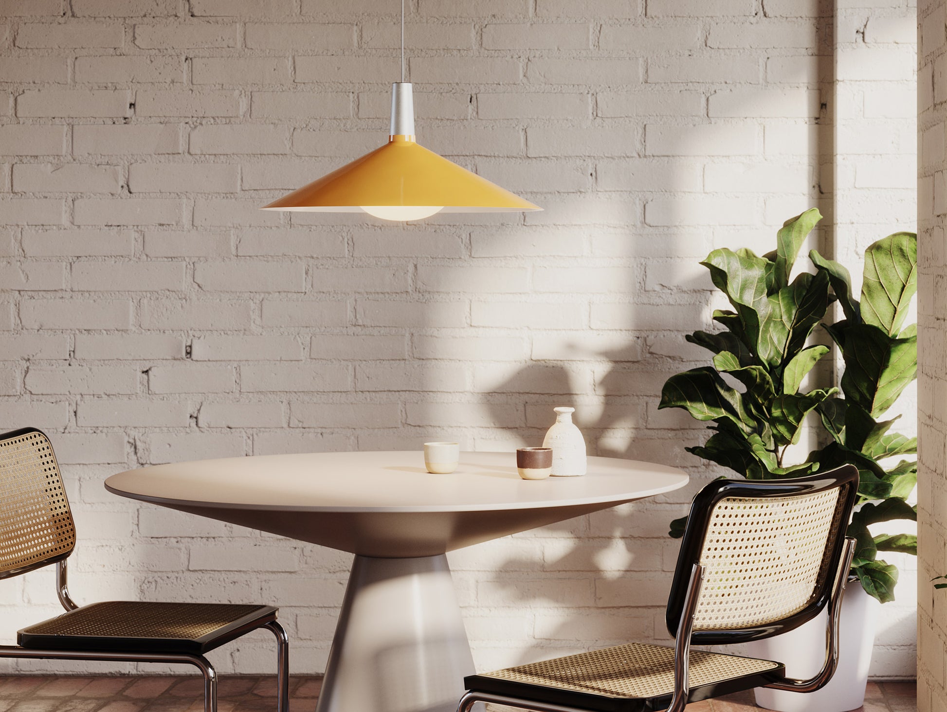 Bower Pendant Light by Tala - Large / Yellow