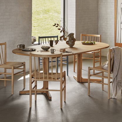 C69E Table by FDB Mobler - Length: 120 cm - 220 cm (Two Extension Leaves)