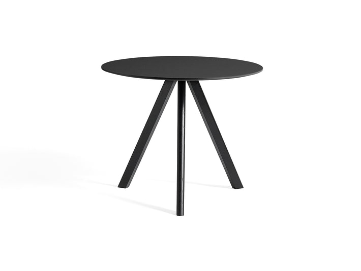HAY CPH 20 Dining Table - Black Lino / Black Oak / 90 cm