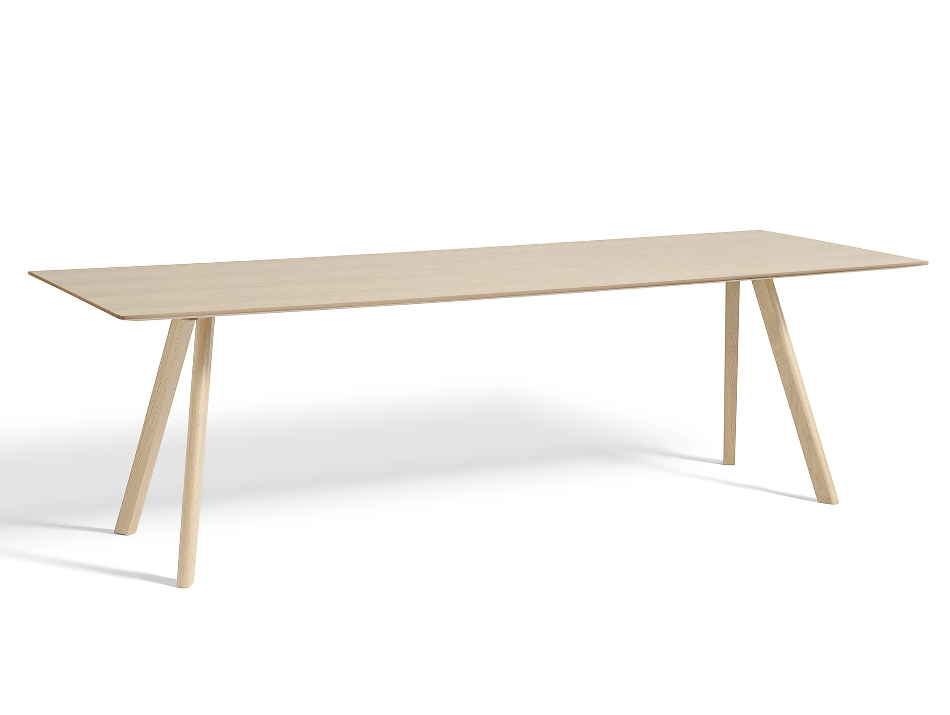 Copenhague Dining Table CPH30 by HAY / 90 x 250 cm / Oak top / Oak base (water based lacquer).