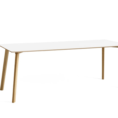Copenhague Deux Table CPH 210 by HAY -  200x75 cm / Lacquered Oak (Water-Based) / Pearl White Laminate