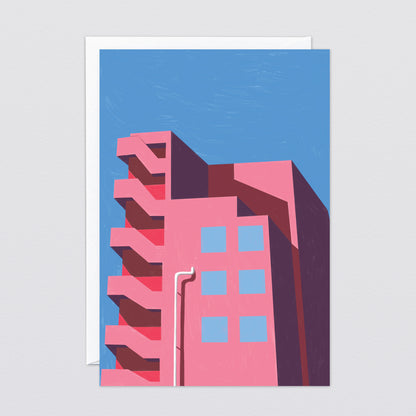 Rose Block Art Card by Wrap