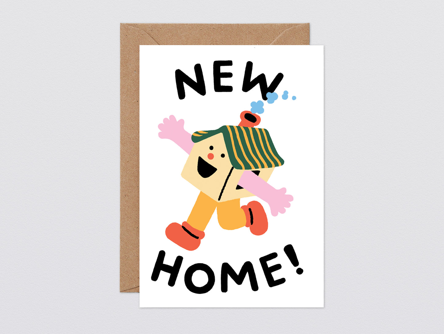 'Happy House' Greetings Card by Wrap