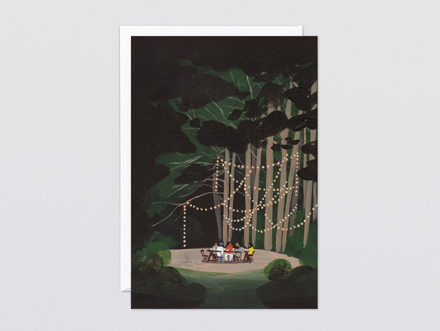 Dinner In The Forest Art Card by Wrap