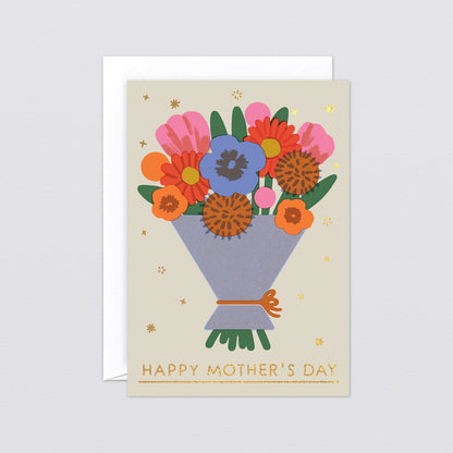 'Mother's Day Bouquet' Greetings Card by Wrap