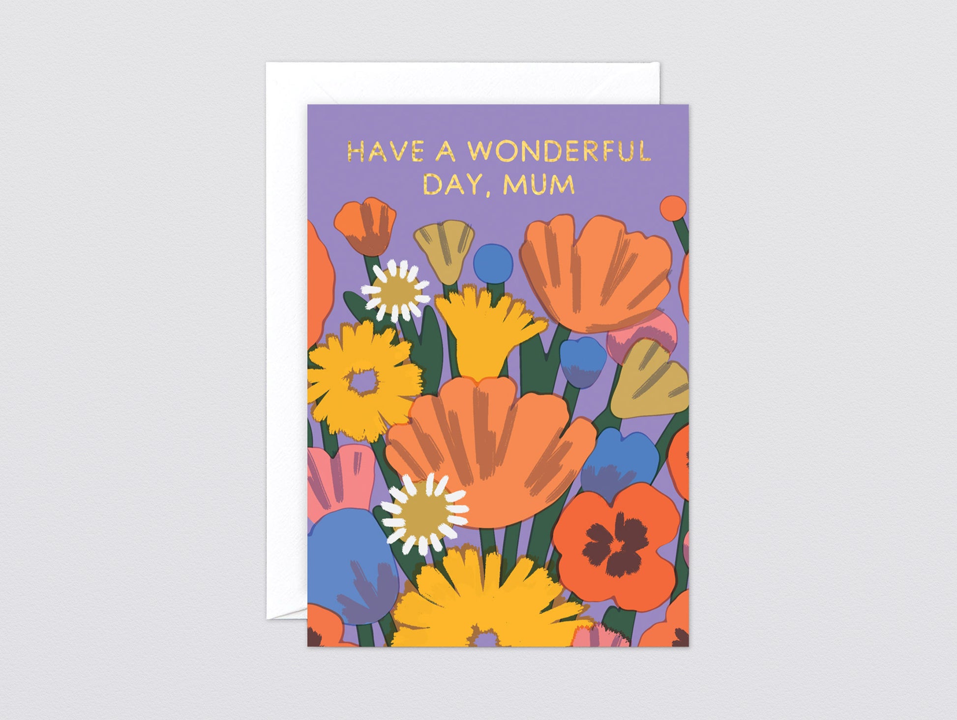 'Wonderful Mum' Greetings Card by Wrap