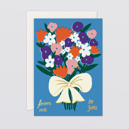 'From Me To You' Greetings Card by Wrap