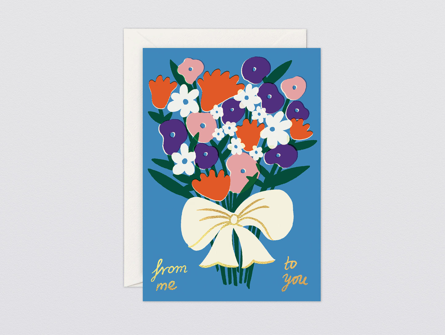 'From Me To You' Greetings Card by Wrap