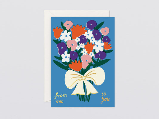 'From Me To You' Greetings Card by Wrap