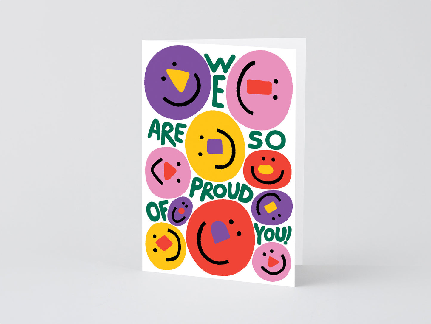 'We Are So Proud Of You' Greetings Card by Wrap