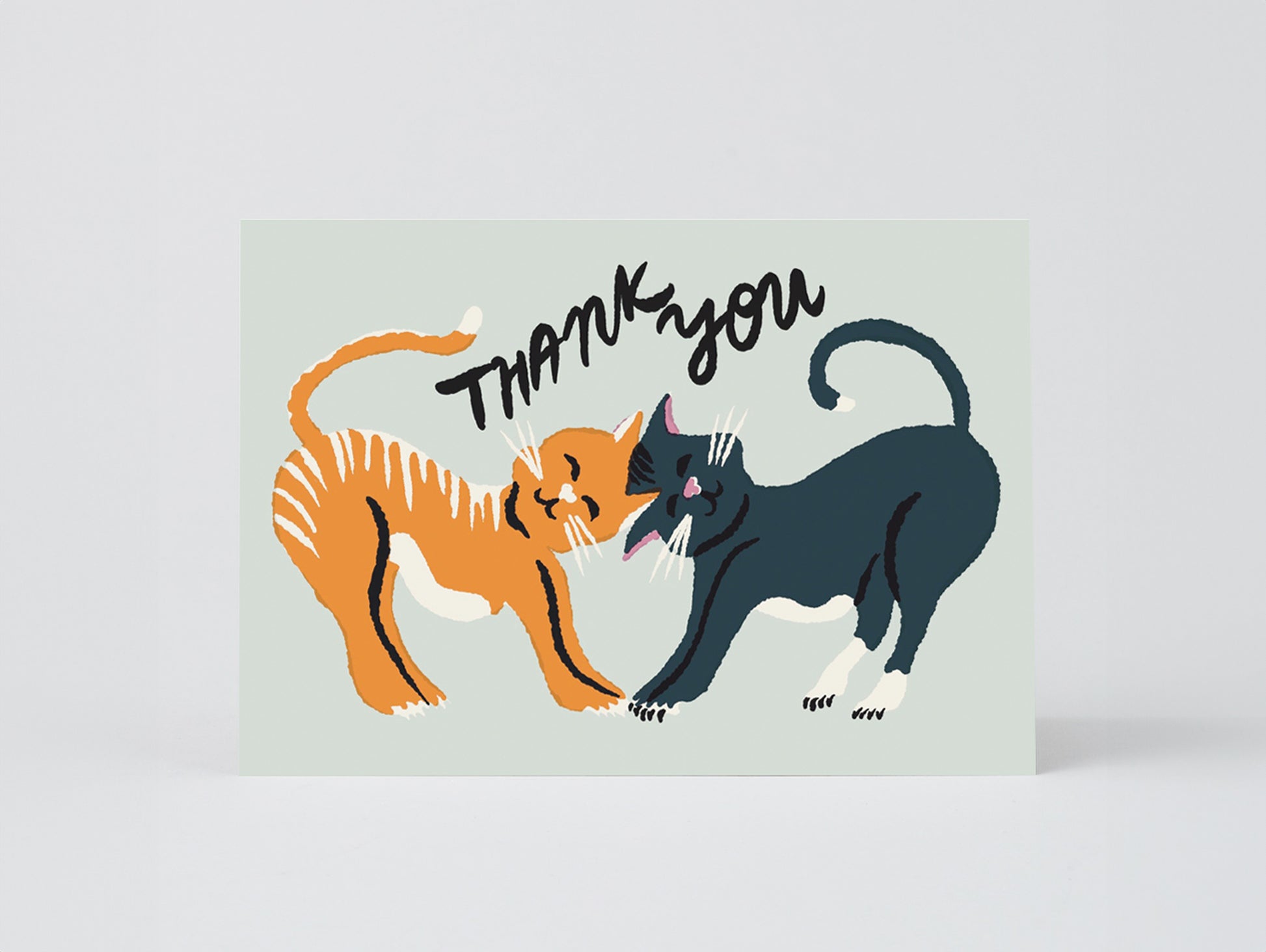 'Thank You Cats' Greetings Card by Wrap