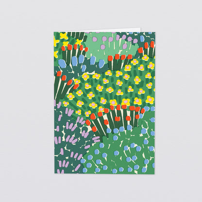 'Garden Flowers' Greetings Card by Wrap